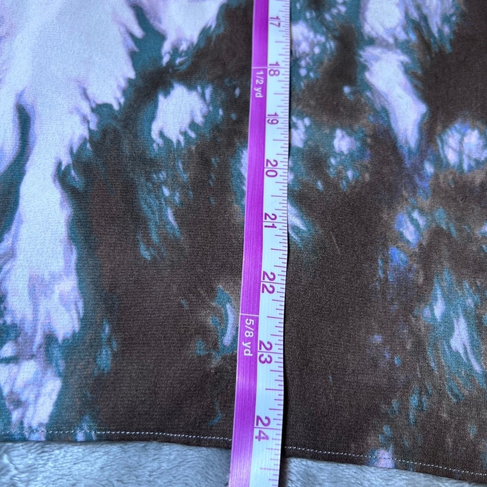 Simply Vera Vera Wang Womens Size Large Tie Neck Top Smocked Sleeveless Tie Dye - Picture 9 of 16